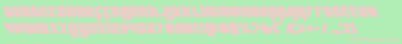 Exoplanetleft Font – Pink Fonts on Green Background