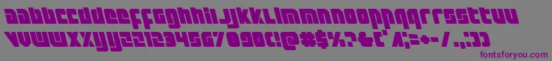 Exoplanetleft Font – Purple Fonts on Gray Background