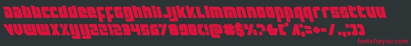 Exoplanetleft Font – Red Fonts on Black Background