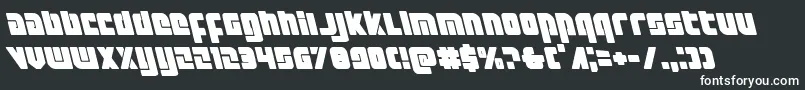 Exoplanetleft Font – White Fonts on Black Background