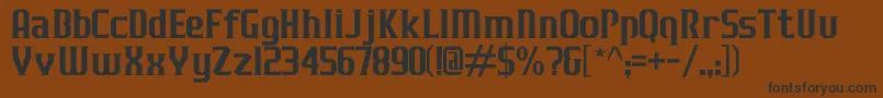 JLogRazorEdgeNormal Font – Black Fonts on Brown Background