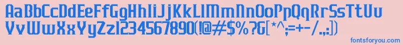 JLogRazorEdgeNormal Font – Blue Fonts on Pink Background