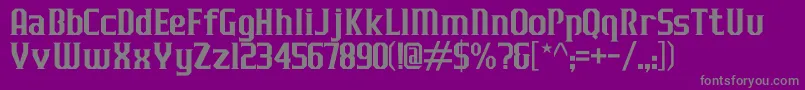 JLogRazorEdgeNormal Font – Gray Fonts on Purple Background