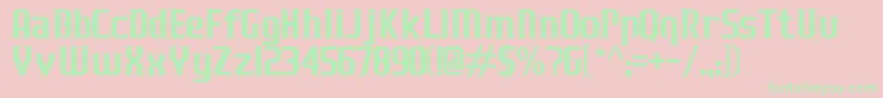 JLogRazorEdgeNormal Font – Green Fonts on Pink Background