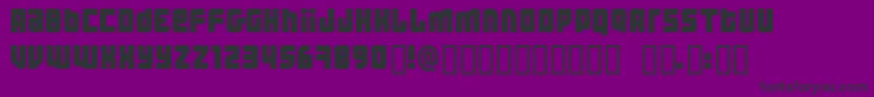 Threhw Font – Black Fonts on Purple Background