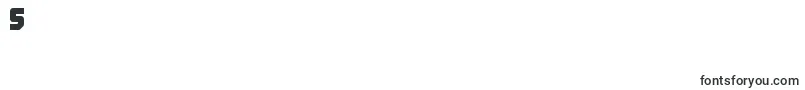 フォントThrehw – フォント数字5