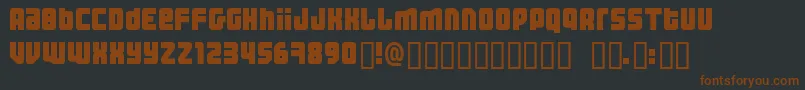 Threhw Font – Brown Fonts on Black Background