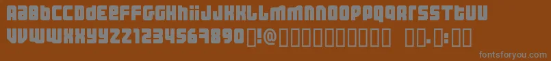 Шрифт Threhw – серые шрифты на коричневом фоне