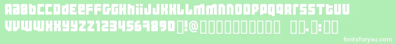 Threhw Font – White Fonts on Green Background