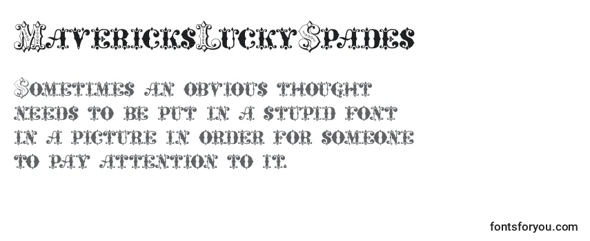 MavericksLuckySpades Font