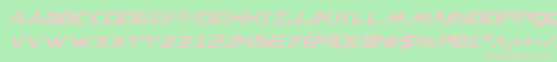 Wareaglei Font – Pink Fonts on Green Background