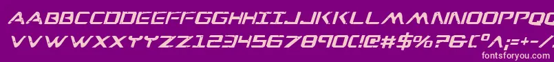 Wareaglei Font – Pink Fonts on Purple Background