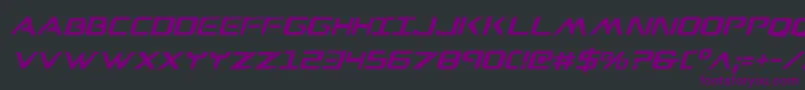 Wareaglei Font – Purple Fonts on Black Background