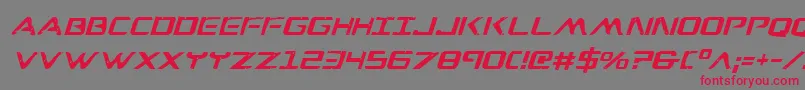 Wareaglei Font – Red Fonts on Gray Background