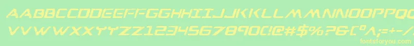 Wareaglei Font – Yellow Fonts on Green Background