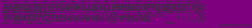 DominotituldcfrcmbNormal Font – Black Fonts on Purple Background