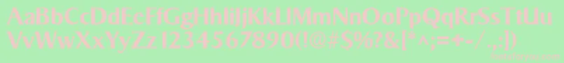 SigvarBold Font – Pink Fonts on Green Background