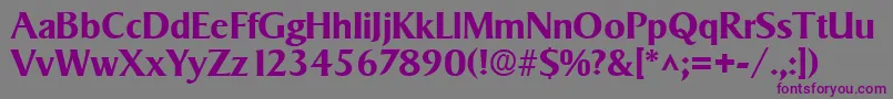SigvarBold Font – Purple Fonts on Gray Background