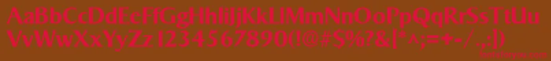 SigvarBold Font – Red Fonts on Brown Background