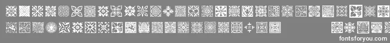Freetiles Font – White Fonts on Gray Background