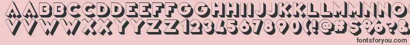 VarietРІRevue Font – Black Fonts on Pink Background