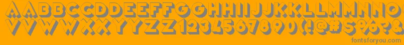 VarietРІRevue Font – Gray Fonts on Orange Background