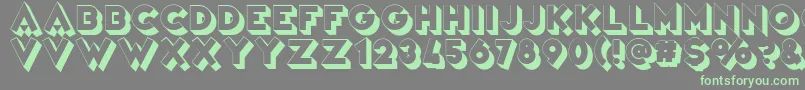 VarietРІRevue Font – Green Fonts on Gray Background