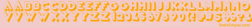 VarietРІRevue Font – Orange Fonts on Pink Background