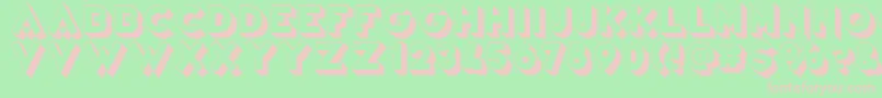 VarietРІRevue Font – Pink Fonts on Green Background