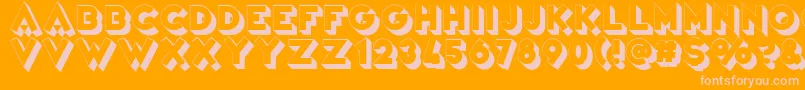 VarietРІRevue Font – Pink Fonts on Orange Background