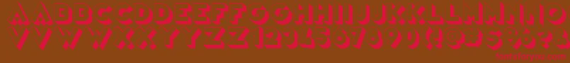 VarietРІRevue Font – Red Fonts on Brown Background