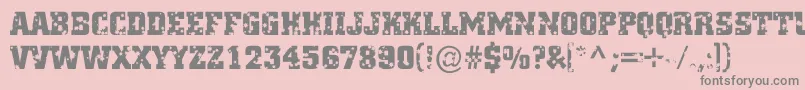 ACitynovatitulstars Font – Gray Fonts on Pink Background