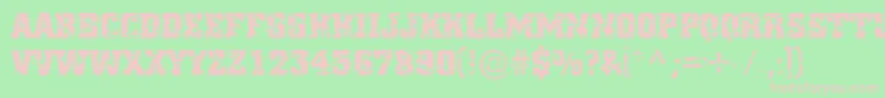 ACitynovatitulstars Font – Pink Fonts on Green Background