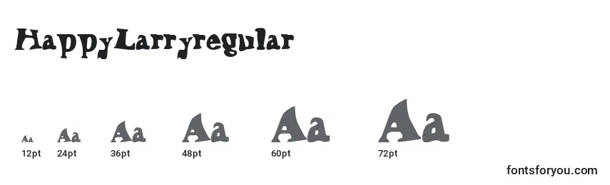 HappyLarryregular Font Sizes