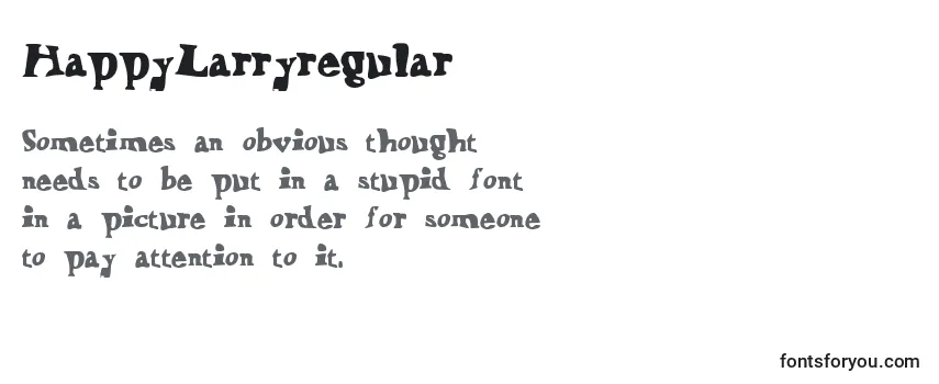 HappyLarryregular Font