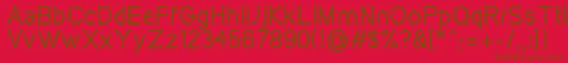 KirvyBold Font – Brown Fonts on Red Background