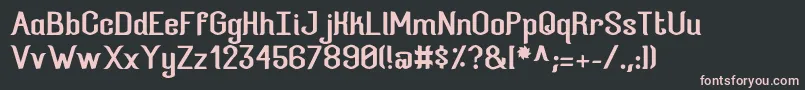 FoursistersRegular Font – Pink Fonts on Black Background
