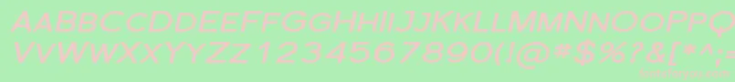 Florsn31 Font – Pink Fonts on Green Background