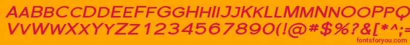 Florsn31 Font – Red Fonts on Orange Background