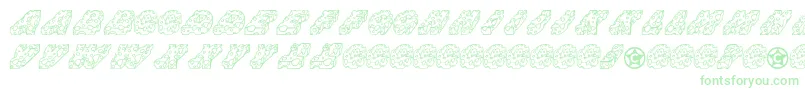 Cheese-fontti – vihreät fontit valkoisella taustalla