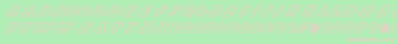 フォントCheese – 緑の背景にピンクのフォント