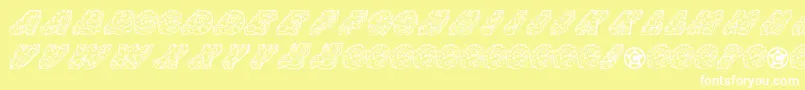 フォントCheese – 黄色い背景に白い文字