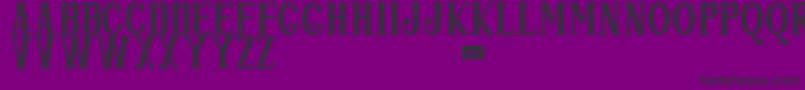 Popjazz Font – Black Fonts on Purple Background
