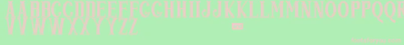 Popjazz Font – Pink Fonts on Green Background