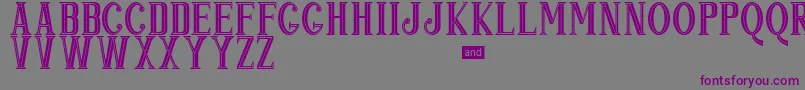 Popjazz Font – Purple Fonts on Gray Background