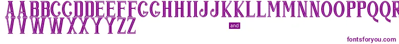 Popjazz Font – Purple Fonts on White Background