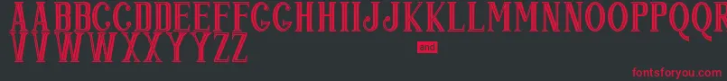 Popjazz Font – Red Fonts on Black Background