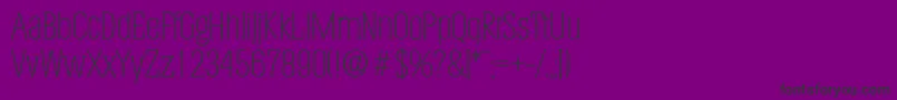 HeliumserialXlightRegular Font – Black Fonts on Purple Background