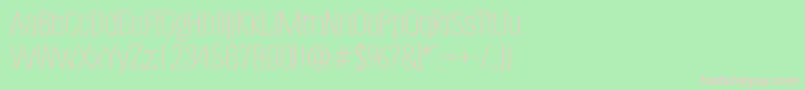 HeliumserialXlightRegular Font – Pink Fonts on Green Background