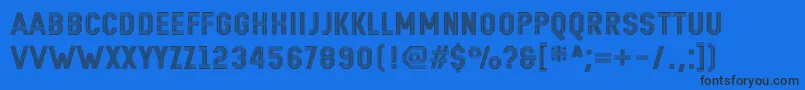 Remponk Font – Black Fonts on Blue Background